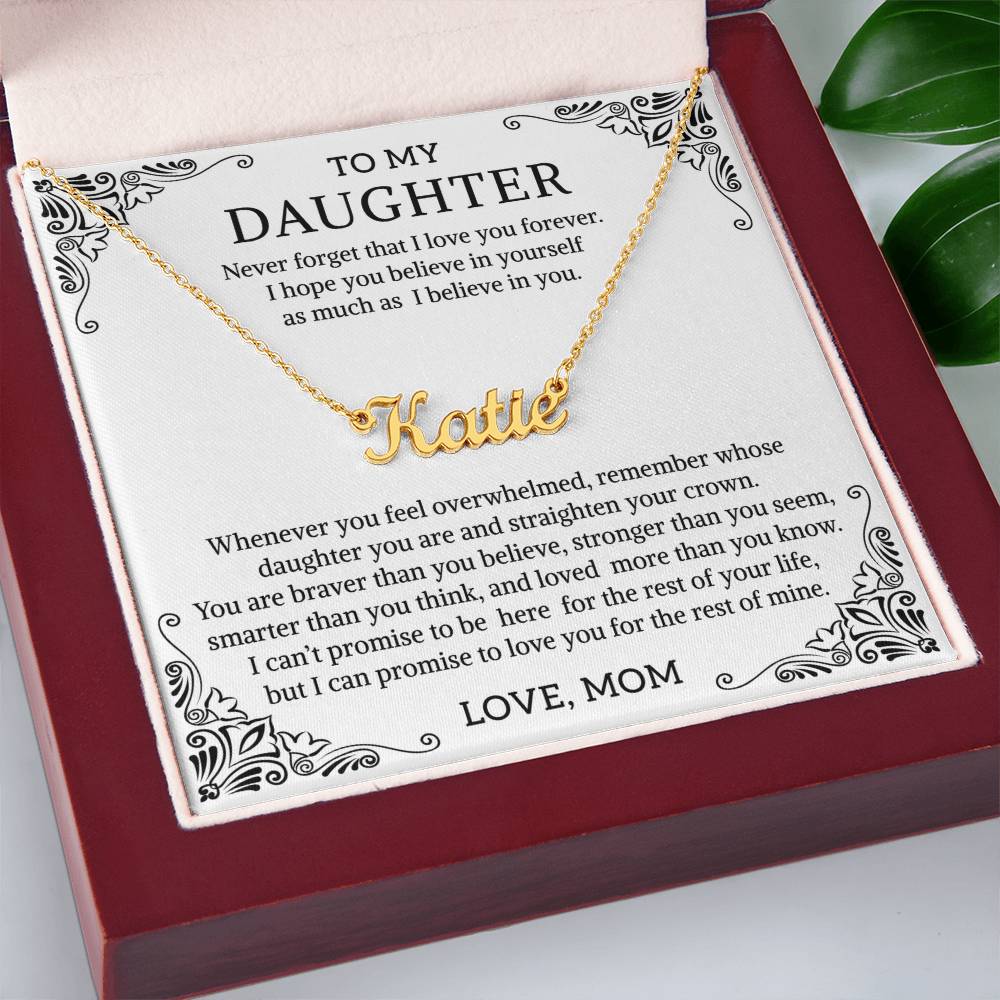 Name necklace daughter