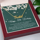 Happy Birthday Necklace Gift For Sweet 18 Girls • Happy 18th Birthday • Personalized Name Necklace For Eighteen Years Old Teenage Girls