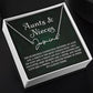 Auntie Gift Aunt Gifts From Niece, Signature Style Name Necklace Birthday Christmas Jewelry For Aunt