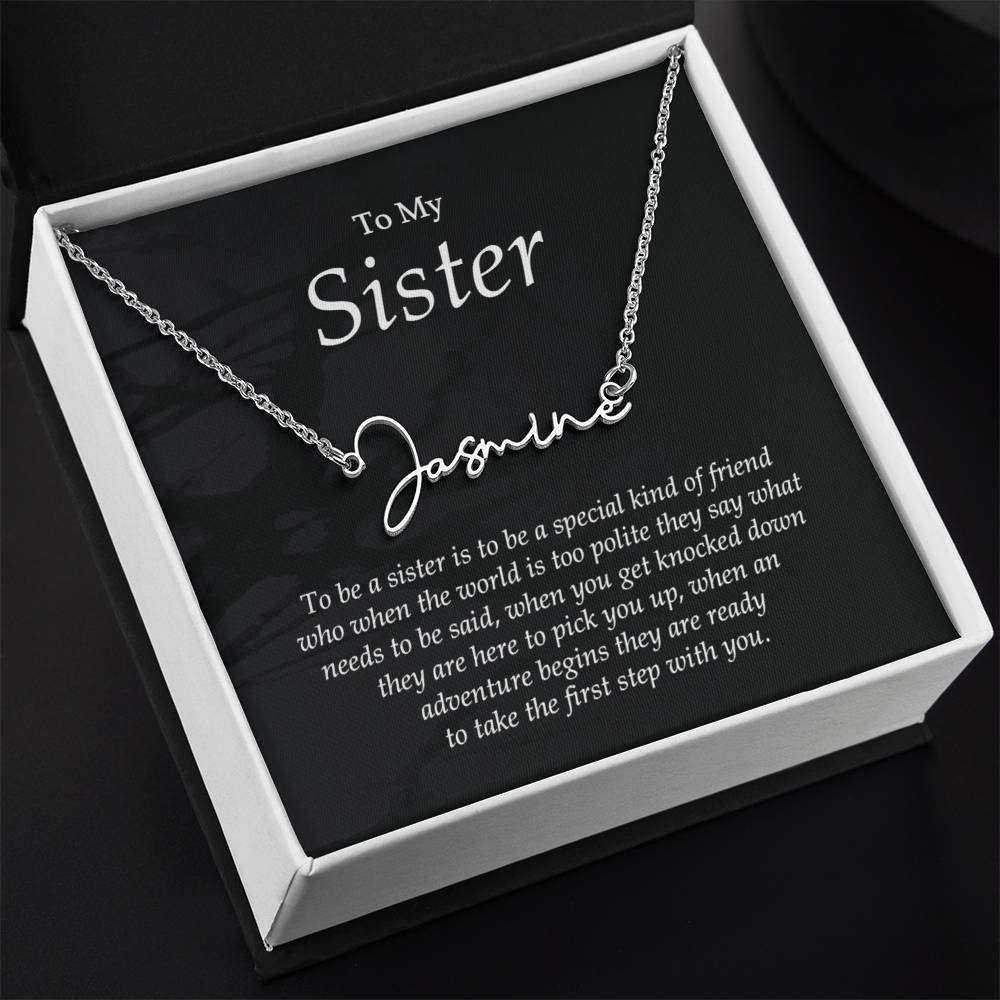 Heart Necklace for Sister - Perfect Christmas or Birthday Gift - Unique Sister Necklace
