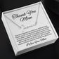 Thank You Necklace Gift • Sentimental Mom Gift • Perfect Gift for Any Occasion • Mom Necklace from Daughter • Show Your Love with This Necklace