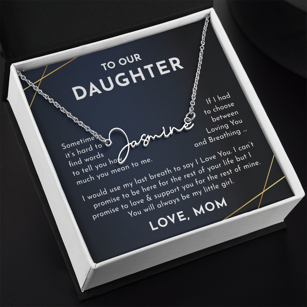 To Our daughter