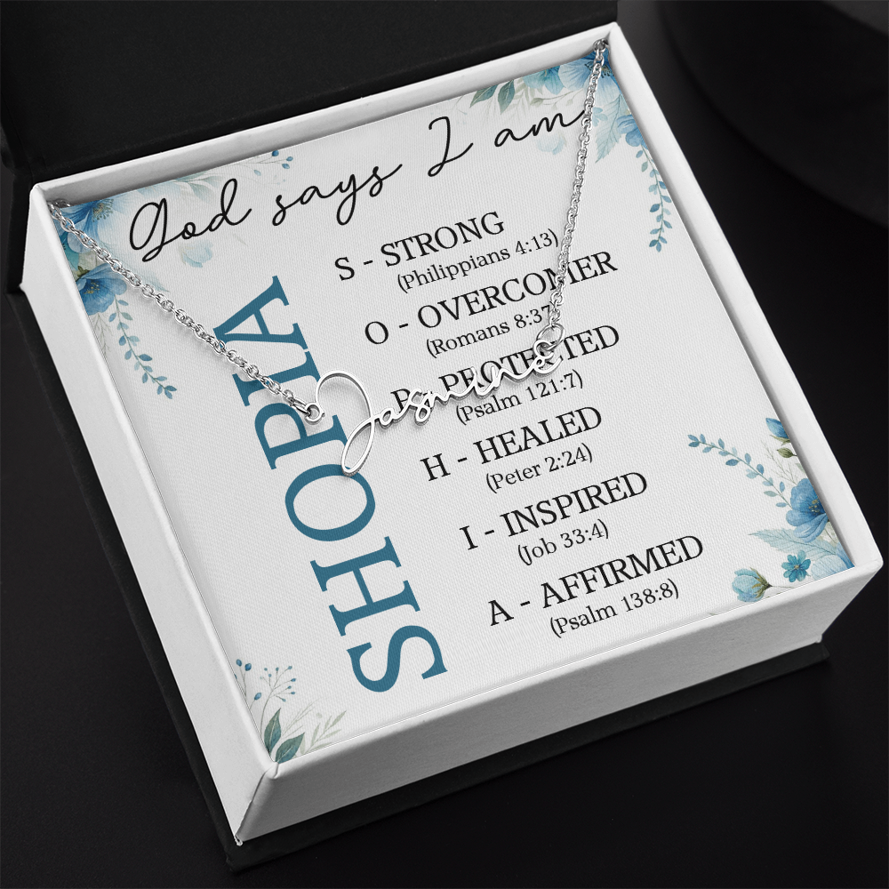 0810 GODSAY NAME NECKLACE