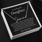 To My Daughter | Signature Style Name Necklace | Gift from Mom, Birthday Graduation Gift