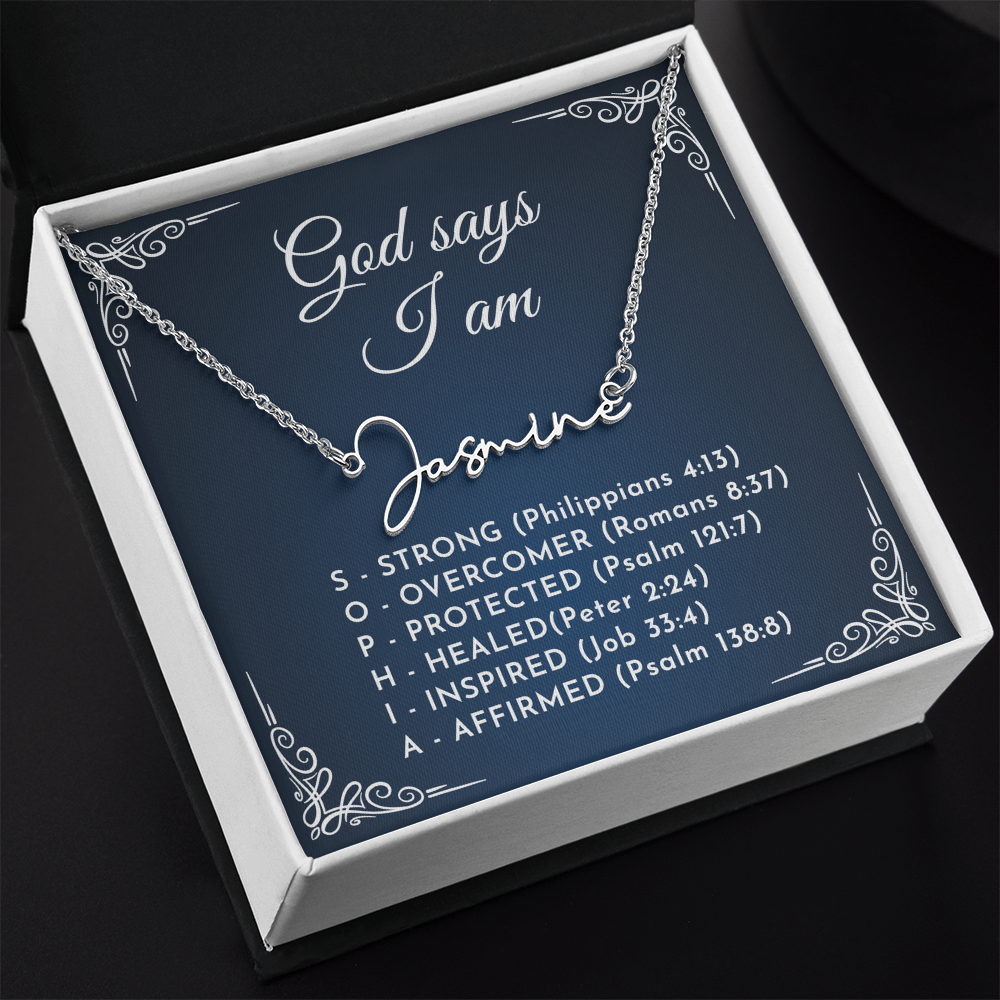 0810 god say name necklace