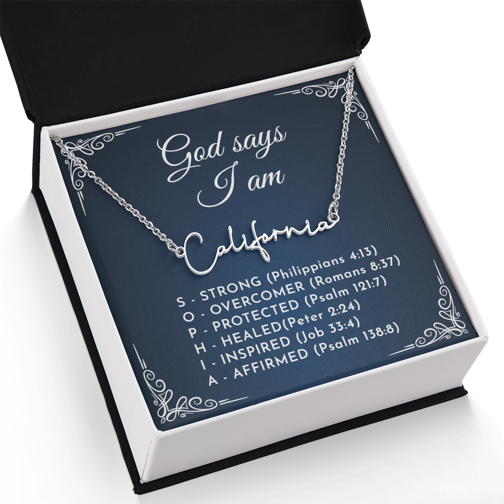 0810 god say name necklace