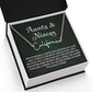 Auntie Gift Aunt Gifts From Niece, Signature Style Name Necklace Birthday Christmas Jewelry For Aunt
