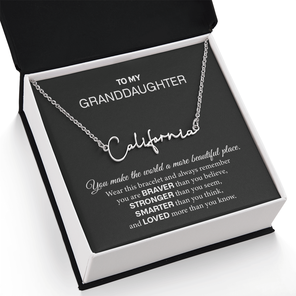 granddaughter name necklace
