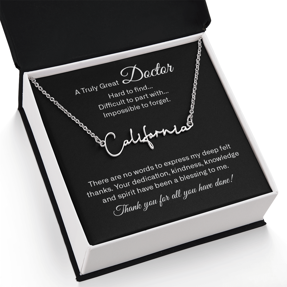 signature name neckalce