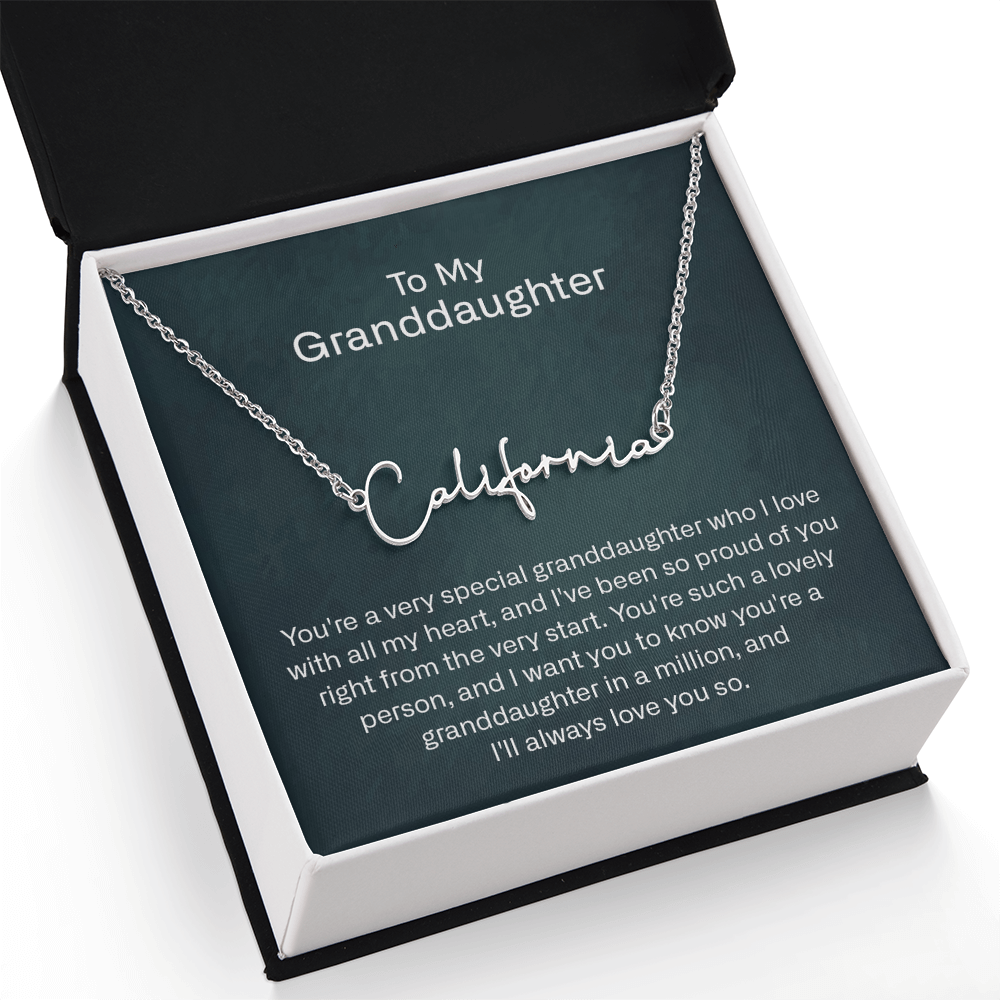 granddaughter name necklace