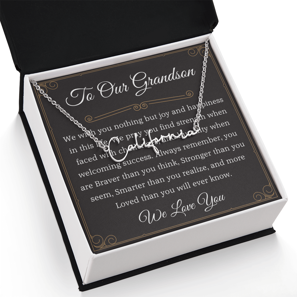 to our granddaughter