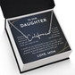 To Our daughter