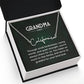 Grandma Name Necklace From Granddaughter Mothers Day Necklace Christmas Birthday Gift From Grandson To My Grandmother Present With Message Card