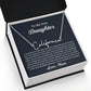 To My Dear Daughter Signature Style Name Necklace, Gift From Mom, Daughter Mother Jewelry, Birthday Christmas Gift
