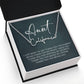Jewelry Gifts for Aunt from Niece Nephew, Signature Style Name Necklace on Sentimental Quote Card
