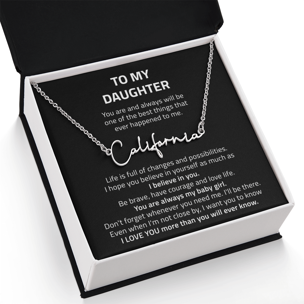 name necklace singnature