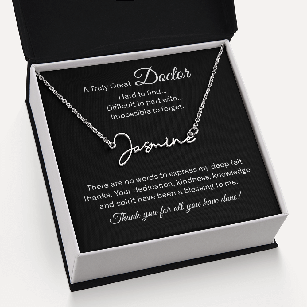 signature name neckalce