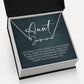 Jewelry Gifts for Aunt from Niece Nephew, Signature Style Name Necklace on Sentimental Quote Card