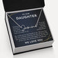 to our daughter