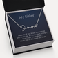 my sister signature name necklace