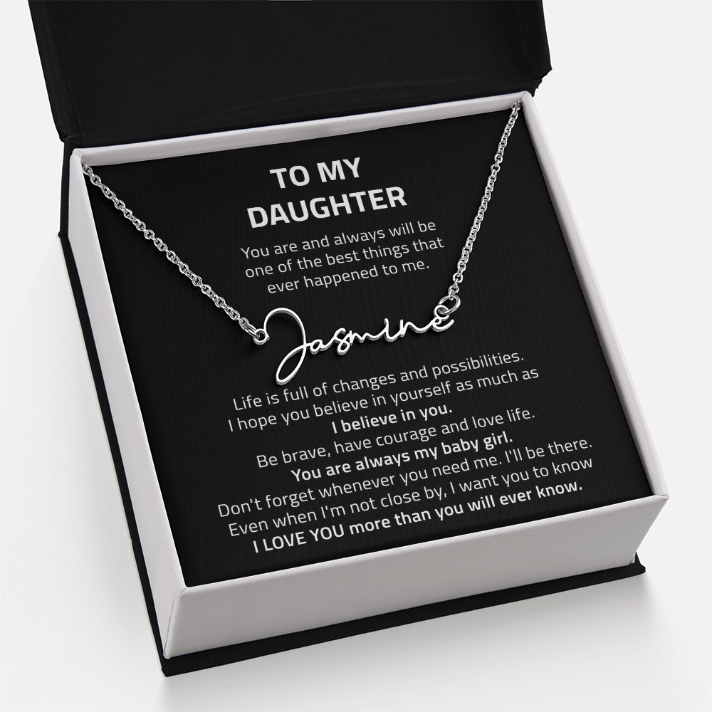 name necklace singnature