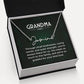 Grandma Name Necklace From Granddaughter Mothers Day Necklace Christmas Birthday Gift From Grandson To My Grandmother Present With Message Card