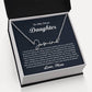 To My Dear Daughter Signature Style Name Necklace, Gift From Mom, Daughter Mother Jewelry, Birthday Christmas Gift