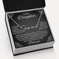 To My Daughter Signature Style Name Necklace, Daughter Necklace, Gift For Daughter, Daughter Necklace, Daughter Jewelry From Mom Dad