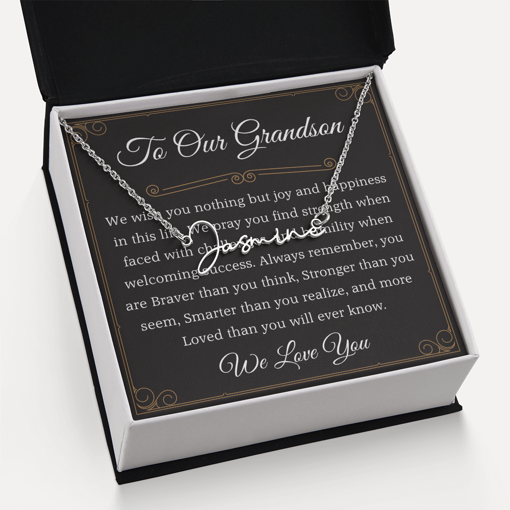 to our granddaughter