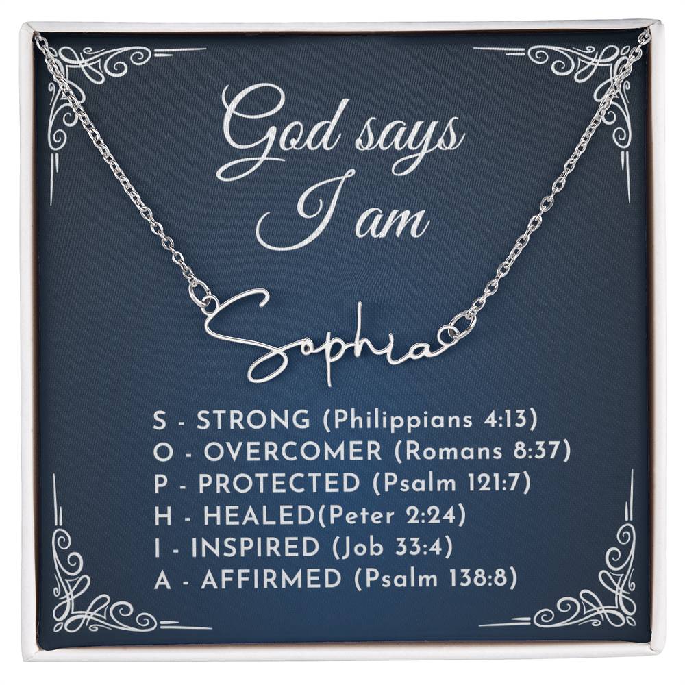 0810 god say name necklace