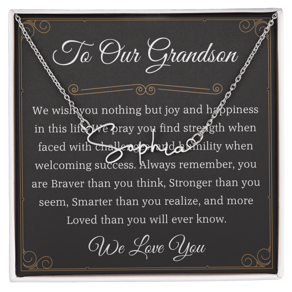 to our granddaughter