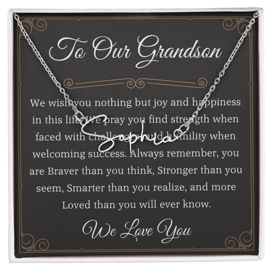 to our granddaughter