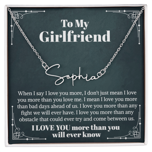 Girlfriend Signature Necklace 0001