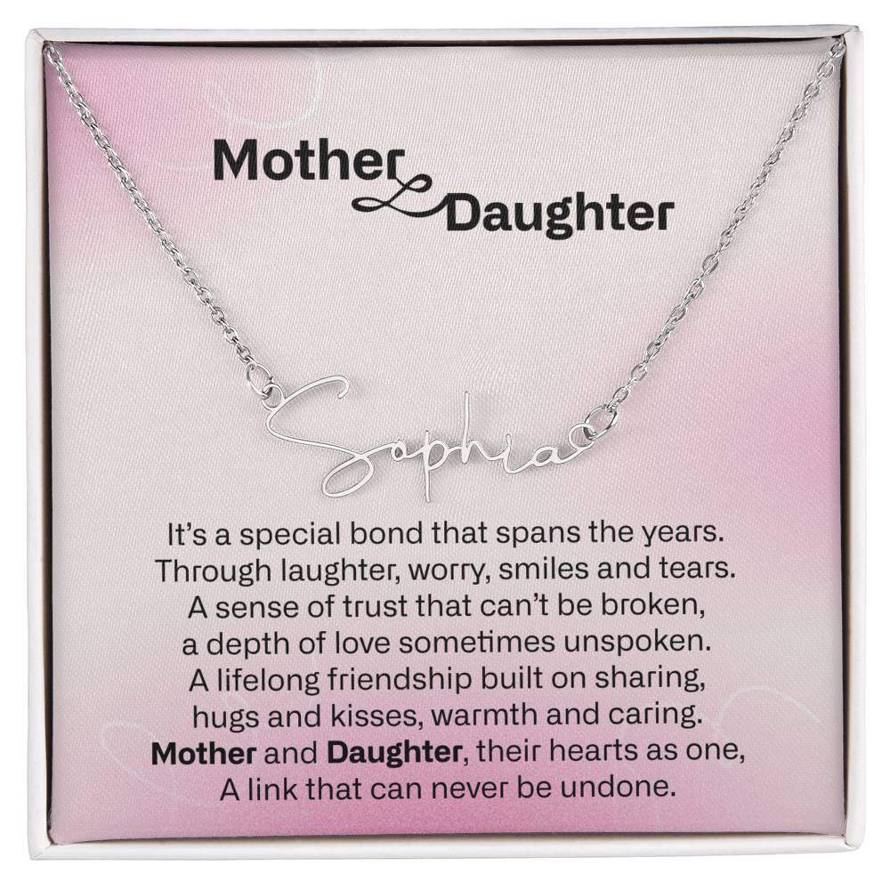 Daughter and Mother Necklace Jewelry, Sentimental Mothers Day Gifts, To My Daughter Necklace Gifts from Mom, To My Mother Mom Necklace Gifts from Daughter