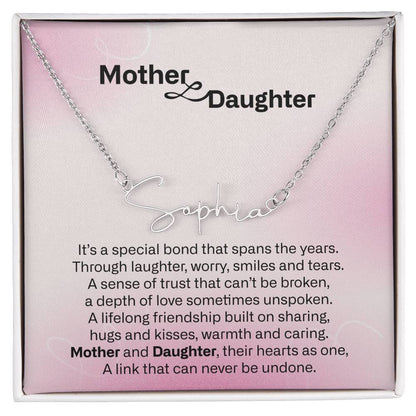 Daughter and Mother Necklace Jewelry, Sentimental Mothers Day Gifts, To My Daughter Necklace Gifts from Mom, To My Mother Mom Necklace Gifts from Daughter