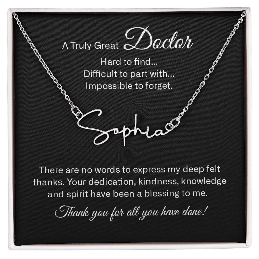 signature name neckalce