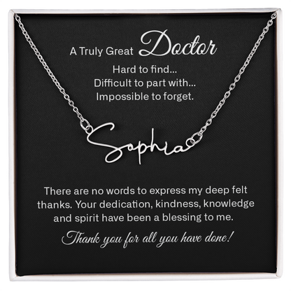 signature name neckalce