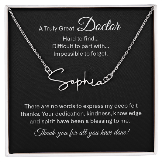 signature name neckalce