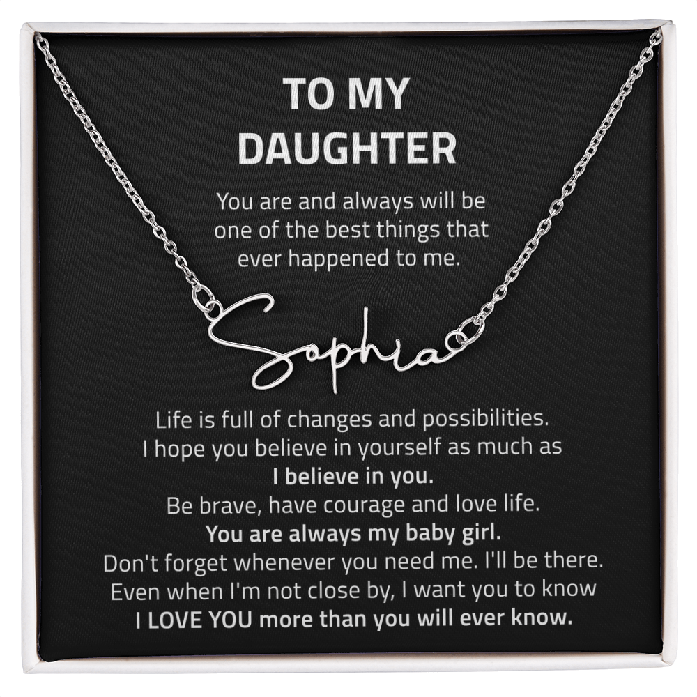 name necklace singnature