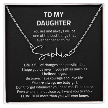 name necklace singnature