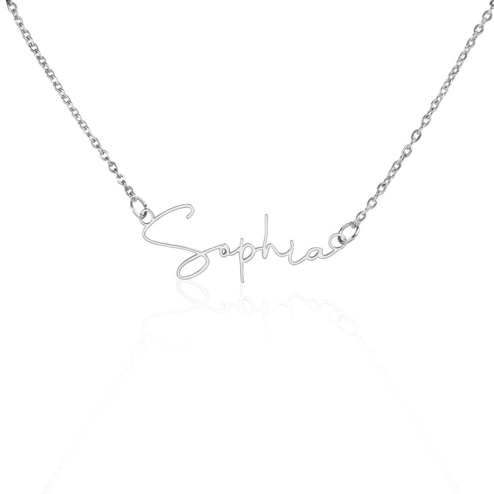 Best Teacher Ever Appreciation Message Card Signature Name Necklace Gift, Thoughtful Present Idea for Teacher, Educator Pendant Gift for Teacher's Day