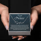To My Niece Signature Style Name Necklace , Perfect Birthday or Graduation Gift with Blessing Card and Gift Box Packaging