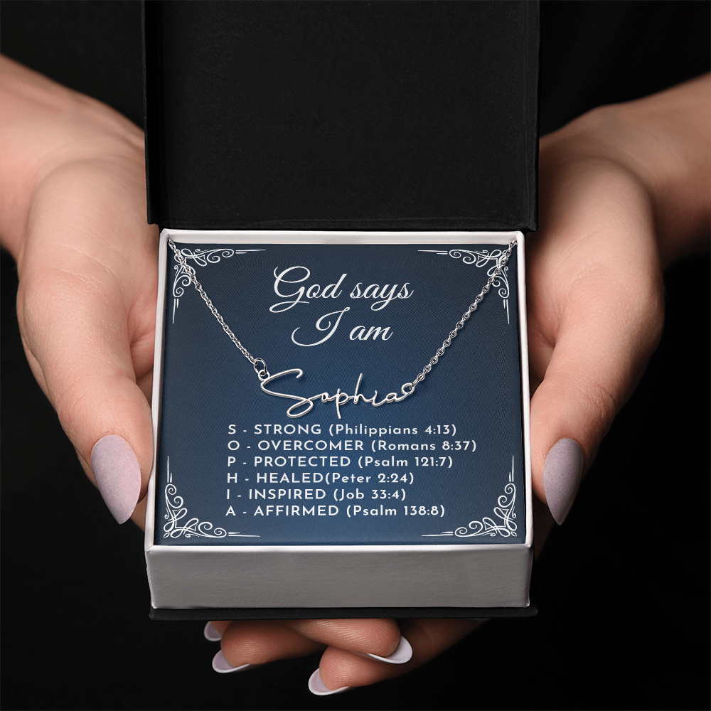 0810 god say name necklace