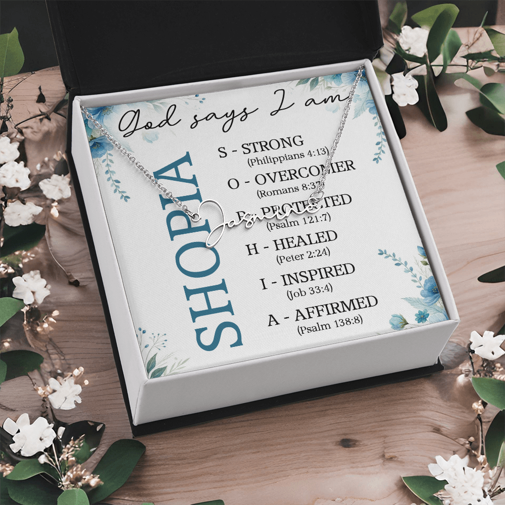 0810 GODSAY NAME NECKLACE