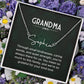 Grandma Name Necklace From Granddaughter Mothers Day Necklace Christmas Birthday Gift From Grandson To My Grandmother Present With Message Card