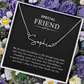 Special friend single name necklace