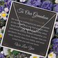 to our granddaughter