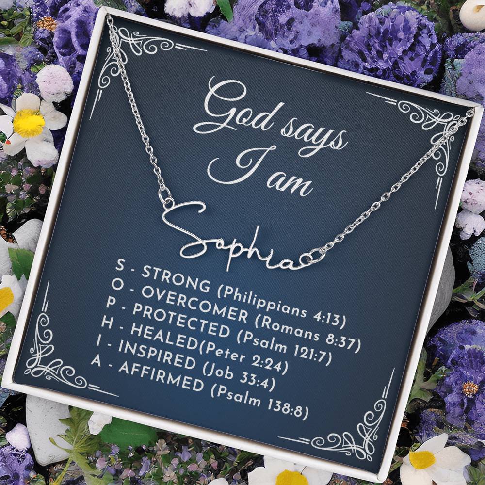 0810 god say name necklace