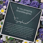 granddaughter signature name neckalce