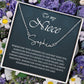 To My Niece Signature Style Name Necklace , Perfect Birthday or Graduation Gift with Blessing Card and Gift Box Packaging
